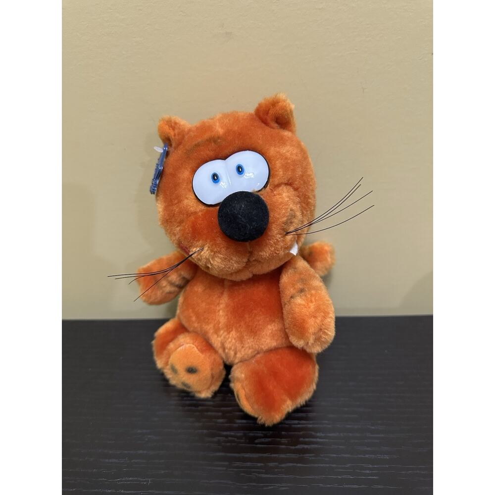Applause 1982 Vintage Heathcliff Plush Cat Orange Tabby‎ 10" Stuffed Animal Toy